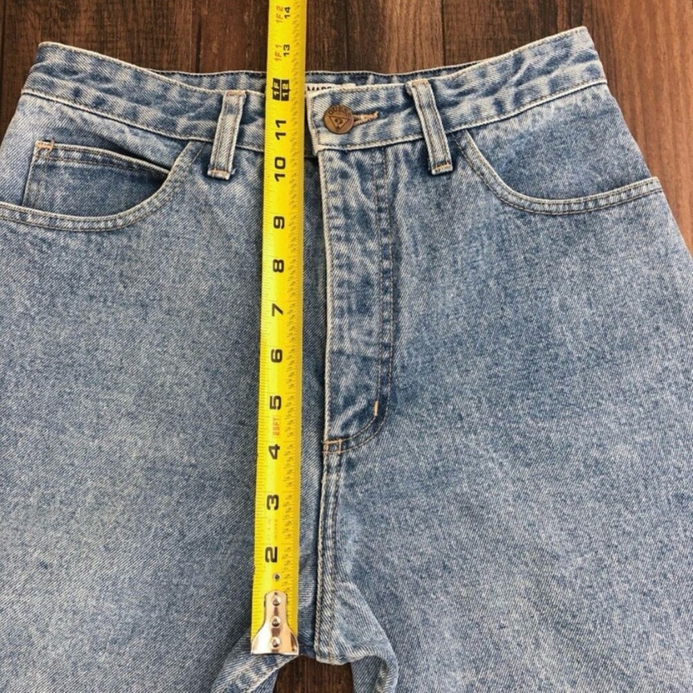 VTG Guess Georges Marciano Jeans 90s Ankle Zip Tapered Leg Style 1015 Size 29 - Picture 13 of 16